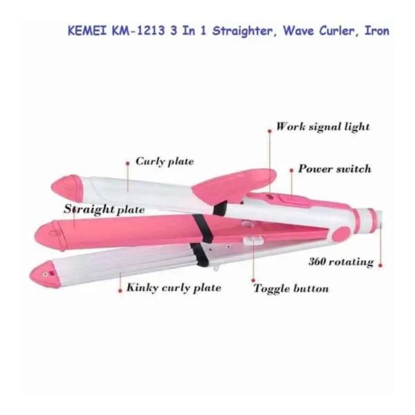 Kemei-KM-1213-3-in-1-Hair-Styler-2