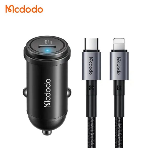 Mcdodo-749-30W-PD-USB-C-Car-Charger-and-iP-Cable-Set