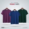Mens-Premium-Blank-T-shirt-Combo-Purple-Royal-Blue-Green