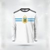 Mens-Premium-Full-Sleeve-T-Shirt-Argentina-3-Stars-White