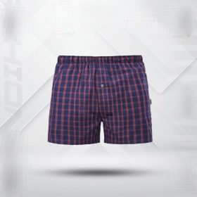 Mens-Premium-Woven-Boxer-Shorts-Junior-Crimson