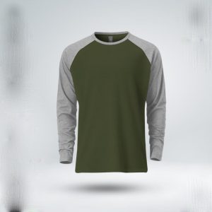 Premium-Full-Sleeve-Raglan-T-Shirt-Olive