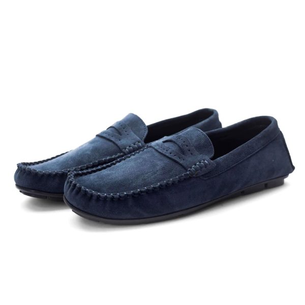 Blue-Suede-Leather-Loafer-1