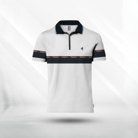 Classical-Edition-Single-Jersey-Knitted-Zipper-Polo