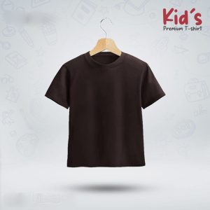 Kids-Premium-Blank-T-Shirt-Chocolate