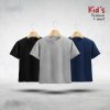 Kids-Premium-Blank-T-Shirt-Combo-Black-Silver-Navy