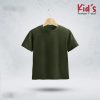 Kids-Premium-Blank-T-Shirt-Olive