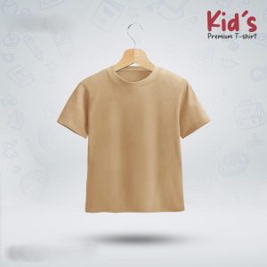 Kids-Premium-Blank-T-Shirt-Tan