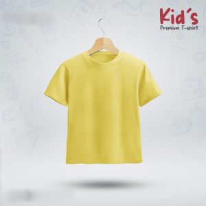 Kids-Premium-Blank-T-Shirt-Yellow
