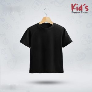Kids-Premium-Blank-T-shirt-Black