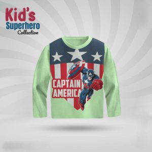 Kids-Premium-Full-Sleeve-T-Shirt-Captain-America