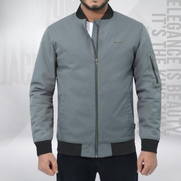 Mens-Premium-Bomber-Jacket-Light-Ash