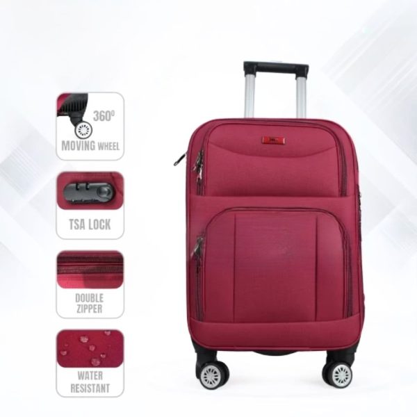 Premium-Soft-24-Trolley-Bag-Red-1