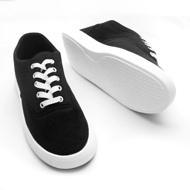 Pure Black Canvas Shoe best price in Bangladesh | Diamu