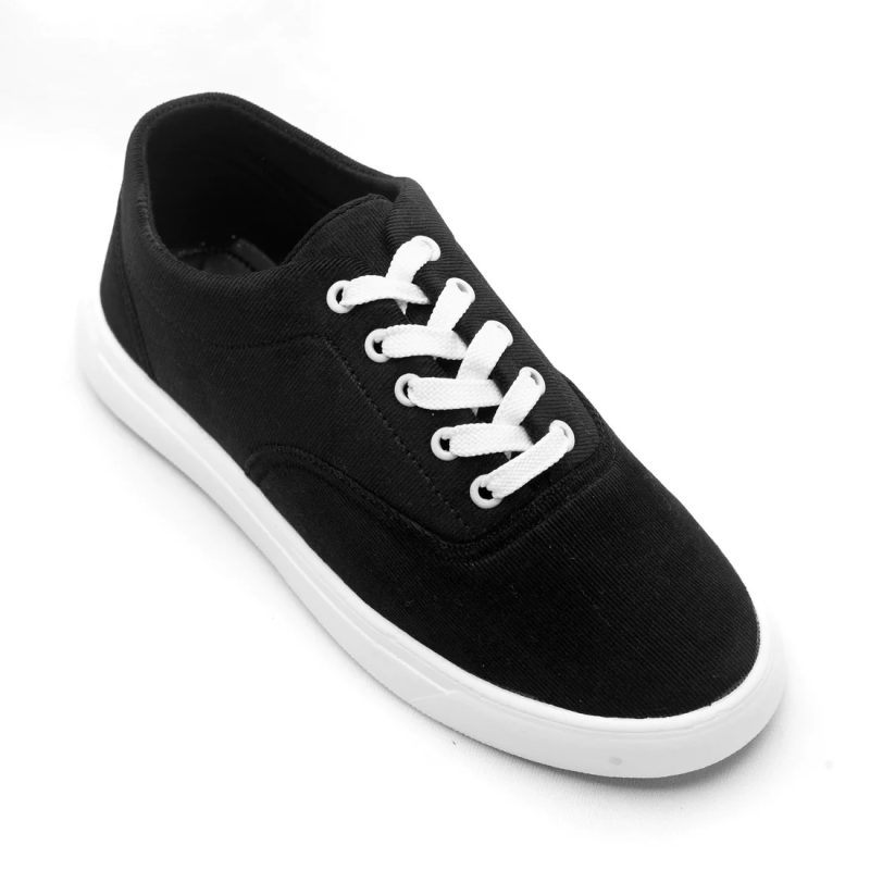 Pure Black Canvas Shoe best price in Bangladesh | Diamu