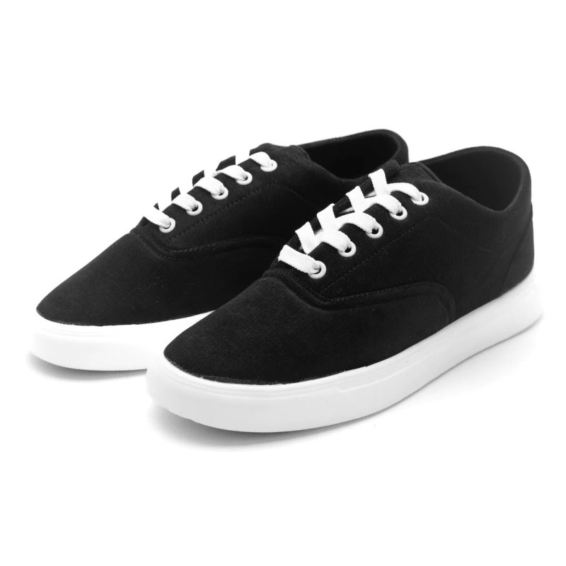 Pure Black Canvas Shoe best price in Bangladesh | Diamu