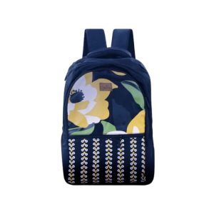 Quattro-Flower-Printed-School-Backpack