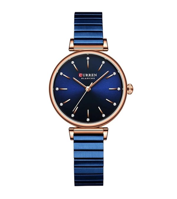 Curren-9081-Stainless-Steel-Analog-Watch-For-Women-Blue