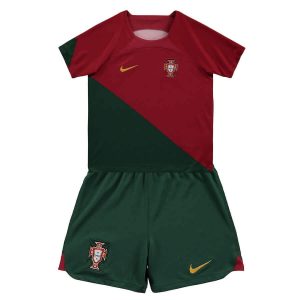 Portugal-Home-Kids-Jersey-With-Shorts-World-Cup-Football-2022