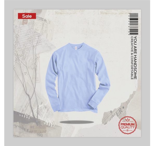 Premium-Mens-Blank-Full-Sleeve-T-Shirt-Baby-Lavendre