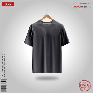 Premium-Mens-Blank-T-Shirt-Grey