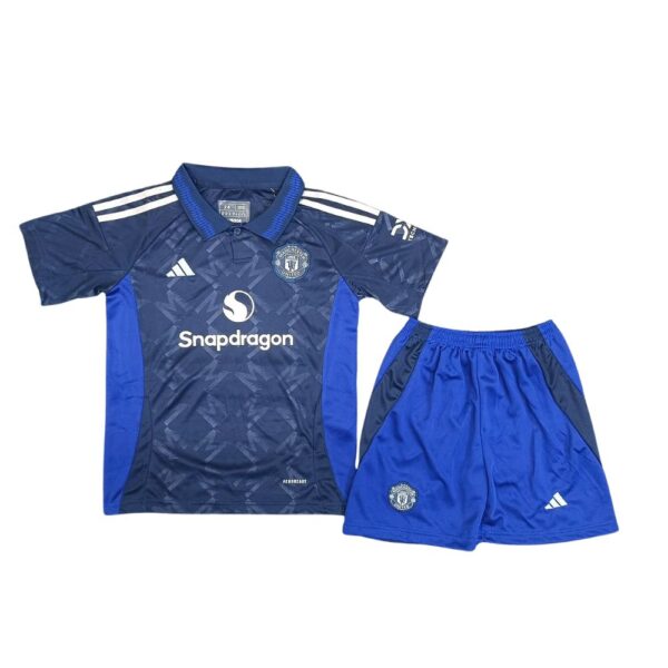 Manchester-United-Away-Kids-Jersey-With-Shorts-2024-25