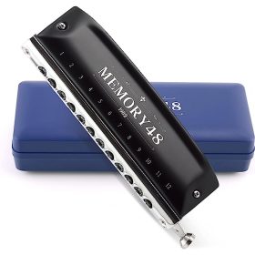 Swan-12-Hole-Chromatic-Memory-48-Harmonica