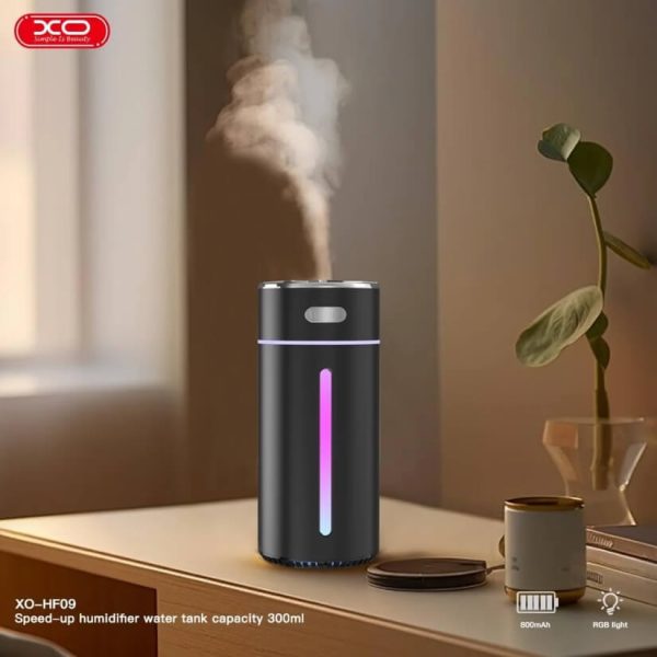 XO-Speed-Up-Portable-Air-Diffuser-and-Humidifier-300ml-RGB-Light-XO-HF09