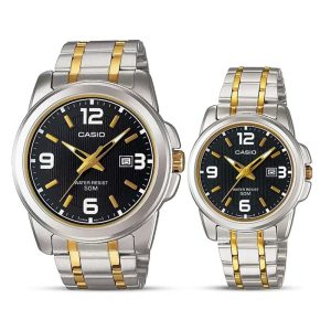 Casio-Enticer-Two-tone-Couple-Watch