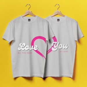 Gift-Couple-T-Shirts-Grey-Diamu