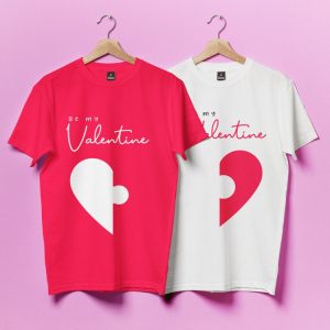 Romantic-Couple-T-Shirts-Red-White-Diamu