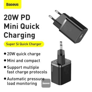 Baseus-Super-Si-Quick-Charger-1C-20W-EU-Sets-Black-With-Baseus-Simple-Wisdom-Data-Cable-Type-C-to-iPhone-1m-Black