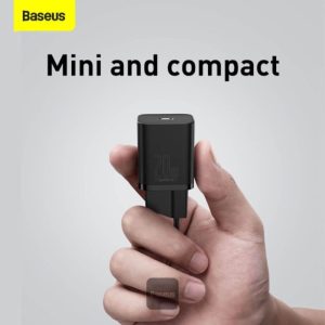 Baseus-Super-Si-Quick-Charger-1C-20W-EU-Sets-Black-With-Baseus-Simple-Wisdom-Data-Cable-Type-C-to-iPhone-1m-Black