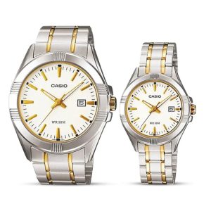 Casio-1308SG-7AVDF-Two-tone-Couple-Watch