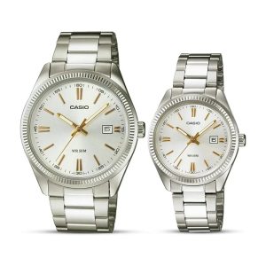 Casio-LTP-1302D-7A2-Silver-Dial-Couple-Watch