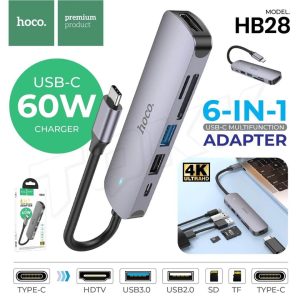 Hoco-HB28-6-in-1-Multifunction-USB-Type-C