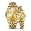 Olevs-5526-Gold-Dial-Gold-tone-Couples-Watch