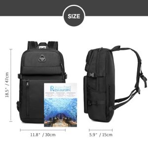 Ozuko-9479-Smart-College-School-Lunch-Bagpack-Laptop-Back