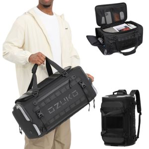 Ozuko-9641-45L-Fashion-Designer-Weekender-Duffel-Bag-Business-Travel-Luggage
