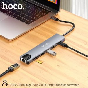 Hoco-DUP09-8-in-1-Docking-Hub-Converter-Adapter