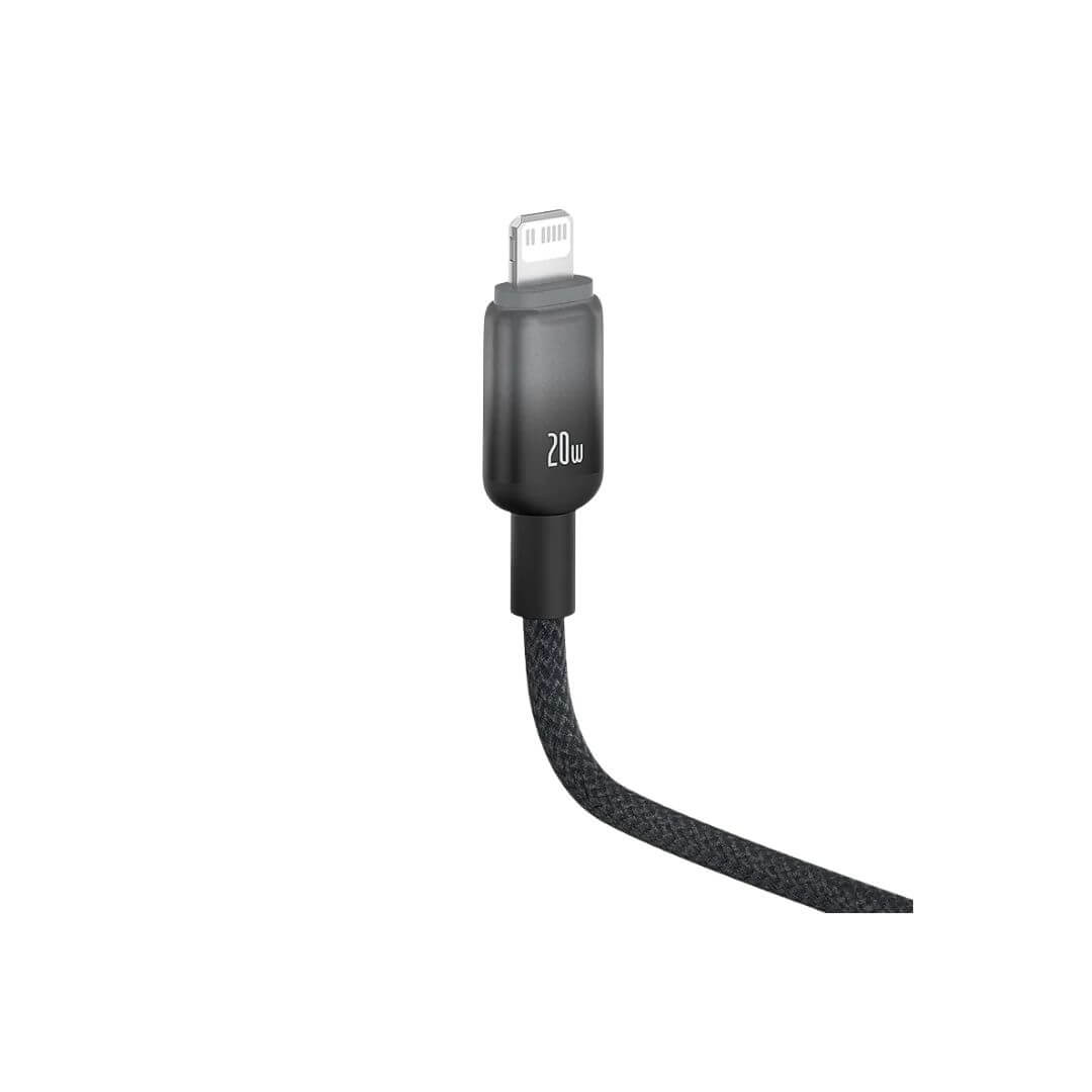 Baseus-Cable-USB-to-Lightning-20W-Discolor-Series-For-Iphone-14-13-12-11-x-BLACK-1M-P10374900111-00-price-in-Bangladesh
