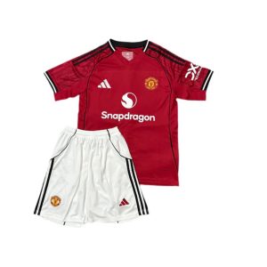 Manchester-United-Home-Kids-Jersey-With-Shorts-2025-26-Price-in-Bngladesh