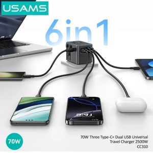 USAMS-CC310-70W-Three-Type-C-and-Dual-USB-A-Ports-Universal-Travel-Adapter-Price-in-Bangladesh-2