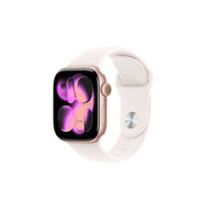 Apple-Watch-Series-11-42mm-Rose-Gold-Case-Rubber-Band