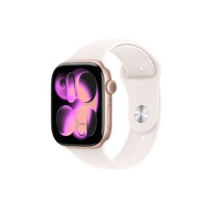Apple-Watch-Series-11-46mm-Rose-Gold-Case-Rubber-Band