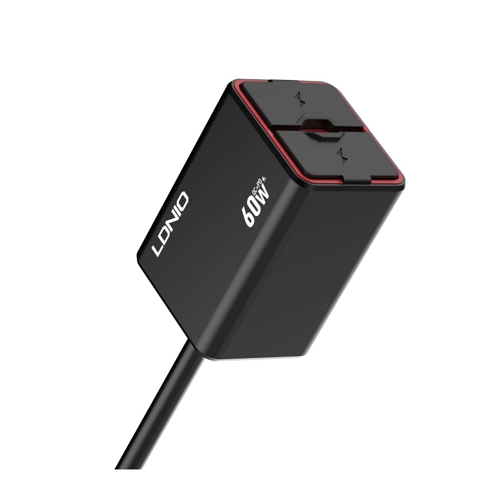 LDNIO-C108-Wired-Fast-Car-Charger